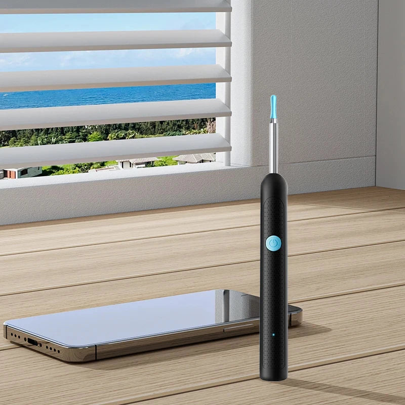 2025Hot Selling Wifi Endoscope 1080P Ear Picker Camera and Ear Spoon Base Ear Cleaning Otoscope Ear Wax Removal